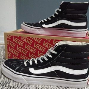 Sk8-Hi Slim Black/True White Vans Shoes